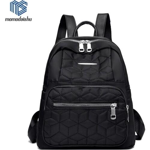 Backpack Women New Waterproof Nylon Backpack Zipper School Bags For Teenagers Girls Backpack Female Multifunction Rucksack