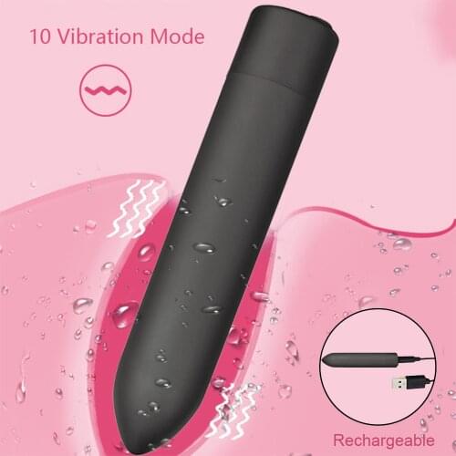 Waterproof Bullet Vibrator Vagina G Spot Anal Massager Sex Toys for Adults Men Women Rechargeable Female Masturbator 10 Speeds