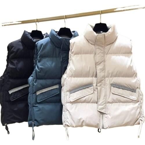 Women vest Thicken Winter Sleeveless Jacket Female 2021 New Cotton Down Vest Coat Women Fashion Outwear Female Jacket Waistcoat