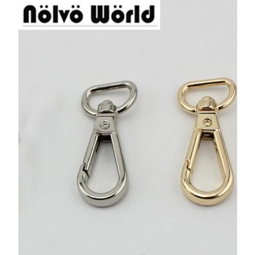 10-50pcs 15mm Keyfob clasp metal hook Lobster Clasps Accessories For Handbags Bags' Long Strap Wholesale