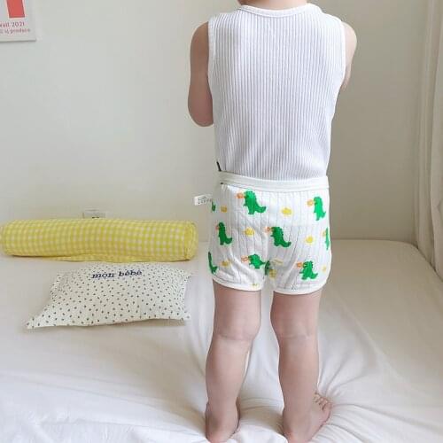3 Pcs/lot Kids Panties For Boys Cotton Cute Underwear Baby White Briefs Toddler Funny Shorts Boxers Underpants Children Clothing