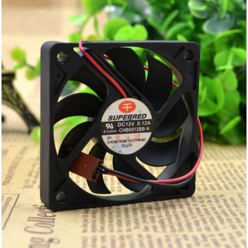 6010 12V 0.12A 6CM 60*60*10MM CPU CHB6012BB-N 2 wire cooling fan
