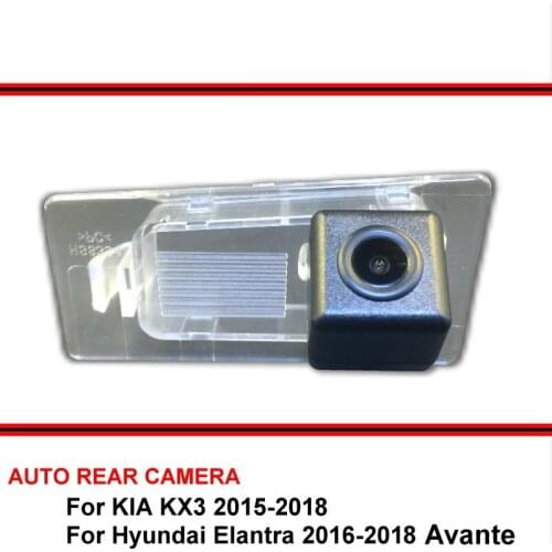 For KIA KX3 Hyundai Elantra Avante 2015~2020 HD CCD Car Reverse Backup Rearview Parking Waterproof Rear View Camera Night Vision