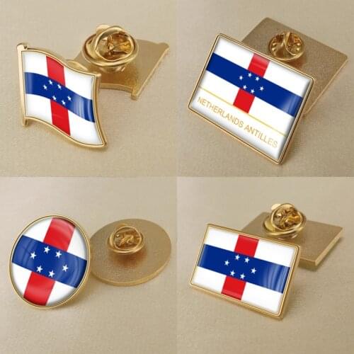 Coat of Arms of Netherlands Antilles Flag National Emblem Brooch/Badges/Lapel Pins