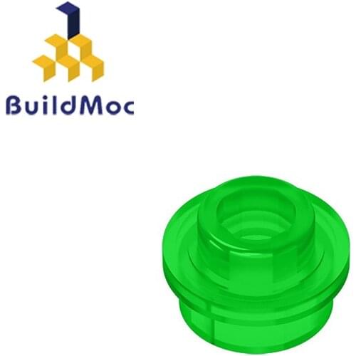 BuildMOC 85861 28626 Plate Round 1x1 with Open Stud For Building Blocks Parts DIY electric Educational C