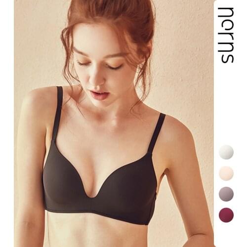 Norns Seamless Bras for Women Lingerie Seamless Bralette Wire Free Push Up Bras Solid Color Underwear Intimates Sexy Bra A B Cup