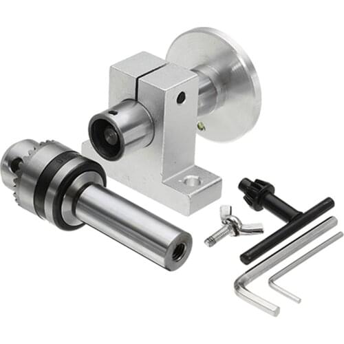 Live Lathe Center Head With Chuck Diy Accessories For Mini Lathe Machine Revolving Centre Woodworking Tool