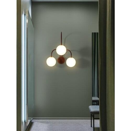 Designer curved line glass wall lamps bedroom children bedside aisle corridor wall sconces lights luxury living room de fixtures