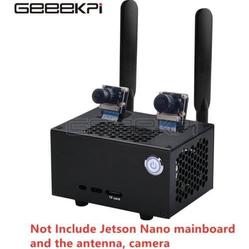 GeeekPi NVIDIA Jetson Nano Metal Case / Enclosure with Provide Switch Button for NVIDIA Jetson Nano Developer Kit B01