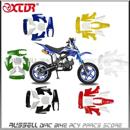 Small Apollo MINI MOTO Kids DIRT BIKE PLASTIC Fenders FAIRING SET KIT 2 Stroke 47cc & 49cc 50cc 70cc