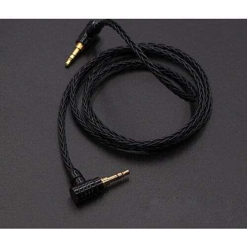 HOT!10cm 3.5mm Male to 3.5mm Male 8cores Silver Plated 3.5 mm Stereo Audio Hifi Audio cable car AUX wire cable