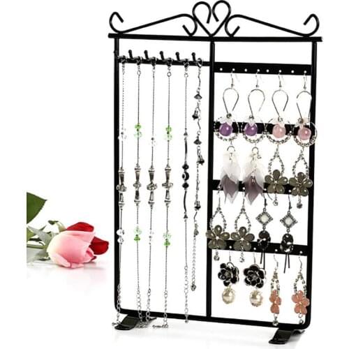 80% 2021 Hot Sell Earrings Necklace Jewelry Display Hanging Rack Metal Stand Organizer Holder