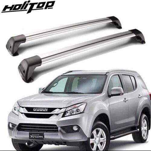 Hottest roof rail roof rack bar cross beam for Isuzu MU-X MUX 2014-2020,7075 avation aluminum alloy+ABS, easy installation