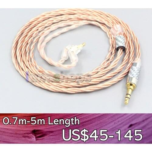LN007166 Silver Plated OCC Shielding Coaxial Earphone Cable For Sony MDR-EX1000 MDR-EX600 MDR-EX800 MDR-7550