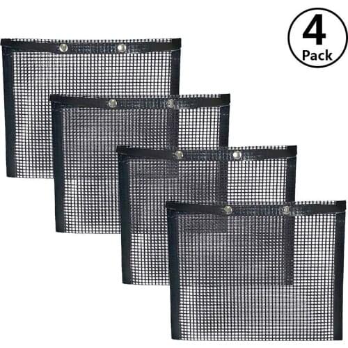 4PCS Reusable Non-stick BBQ Grill Mesh Bag Barbecue Baking Isolation Pad Outdoor Picnic Camping BBQ Kitchen Tools