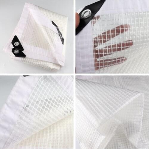 0.33mm Translucent Rainproof Cloth Tarpaulin Garden Succulent Plants Shed Shade Sail Pet House Cover Keep Warm Waterproof Cloth