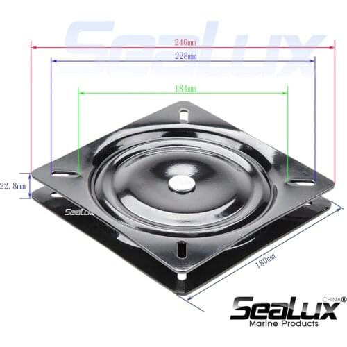 Sealux Seat swivel plate Seat rotation plate 360 degree Bar Stool, Chair, Boat, Van pilot seat, Office, Home Hardware Accessory