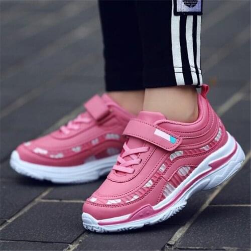 Girls' sports shoes spring and autumn little girls autumn leather waterproof girls shoes princess shoes childrens shoes