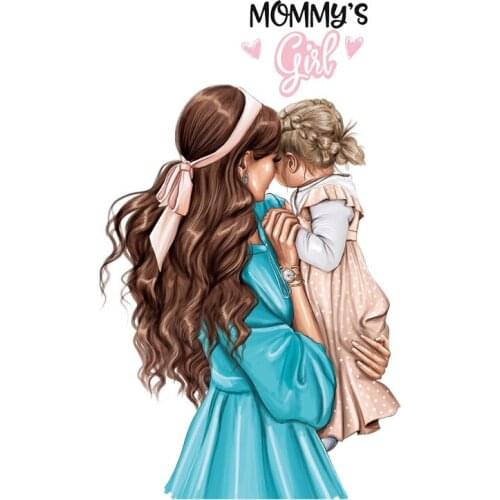 Super Mom Iron-on Transfers Patches for Clothing Vinyl Thermo Stickers Applique Diy Rugrats Heat Transfer Stripes on Clothes