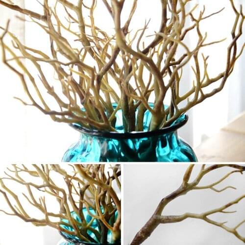 Dried Tree Home Decor Peacock Coral Branches Plastic Artificial Plants Wedding Decoration wzpi