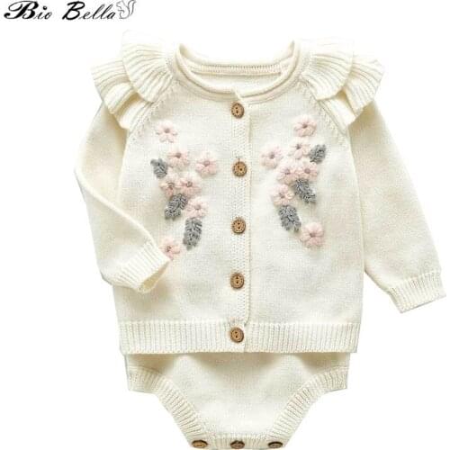 Baby Girls Sweater Fashion High Quality Newborn 0-24M Girls Infant Clothes 2021 Autumn Spring Princess Clothing Birthday Party