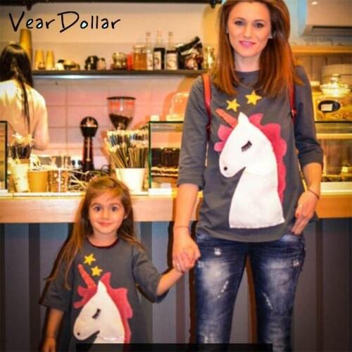 VearDoller Same T-shirts For Mom And Daughter