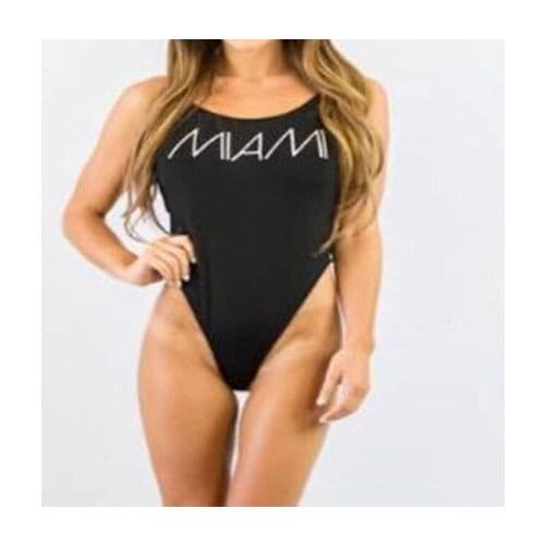 WackDaria sexy one-piece different style without pad women swimsuit swimwear pineapple lettering brazilian maillot de bian femma
