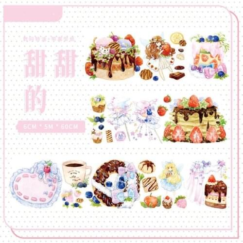 10 Design Sweet Dreamy Girl Scenery Washi Tapes Bullet Journal Masking Tape Adhesive Tape DIY Scrapbooking Washi Stickers