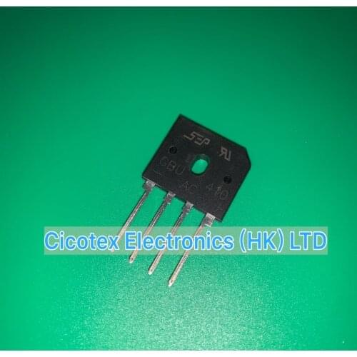 10pcs/lot GBU410 ZIP4 GBU410-G DIP4 RECTIFIER BRIDGE 4A 1000V 1KV GBU 410 GBU410G