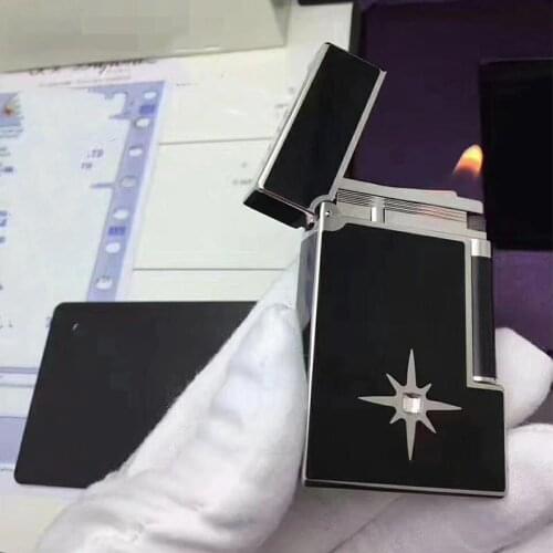 100% brand new retro DuPont bright sound lighter Seiko manufacture windproof copper body cigarette lighter with box