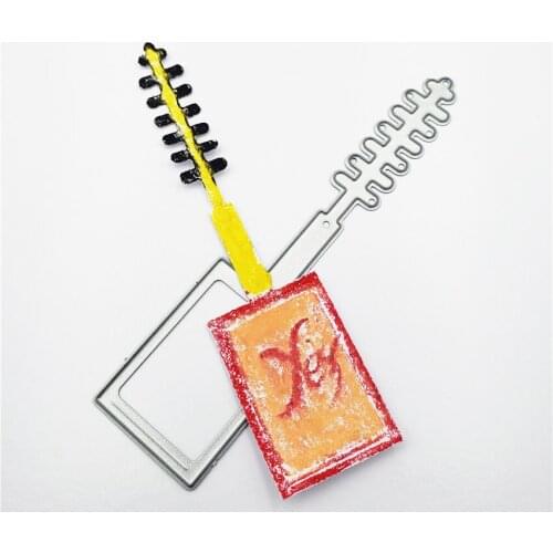 2.5x10.1cm Eyelash brush die Cutting dies metal crafts paper die-cutting /DIY embossing Easter Halloween Scrapbooking