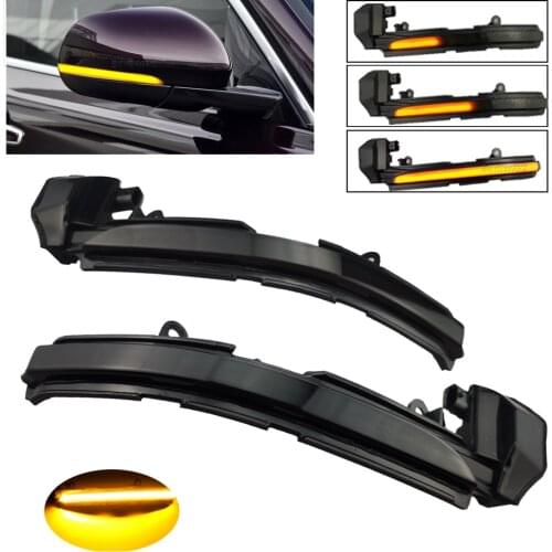 2pcs For Jaguar XE X760 XF X250 X260 XJ X351 F-type LED Dynamic Turn Signal Light Side Mirror Sequential Blinker Indicator Lamp