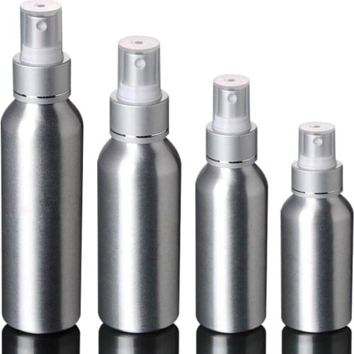300pcs/lot 30ml 50ml 100ml 250ml Aluminum bottle mice spray bottle Fine Mist Aluminum Refill Bottle Mouse Spray Bottles