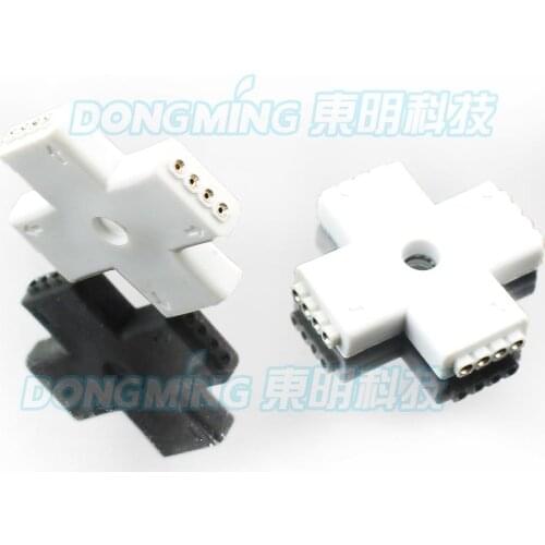4 pin Waterproof connector + Shape Female Joint for 5050 RGB led strip