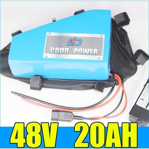 Electric bike battery 48v 20ah Triangle lithium ion 48V bafang battery 1000W BBS02 BBS03 BBSHD motor 48V 750W battery