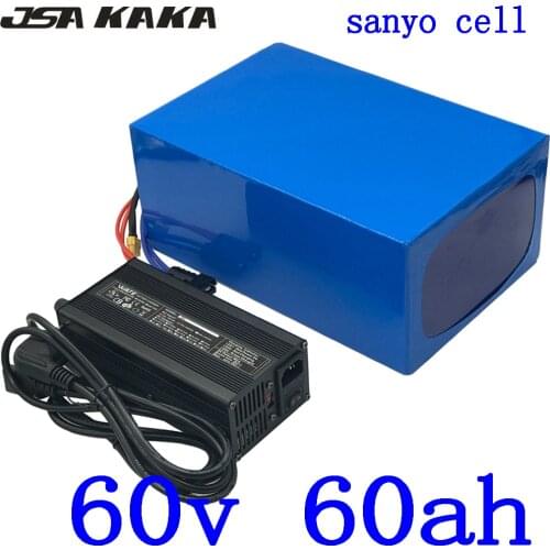 60V battery 60V 60AH Lithium Battery 60V 50AH 60AH Ebike Battery 60V 2000W 3000W 4000W Electric Scooter Battery use sanyo cell