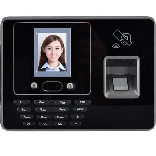 Facial & Password & Fingerprint Attendance Machine Large Capacity No Need Software 2.8 Inch LCD 4*4 Keyboard Attendance Machine