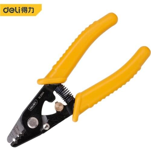 Deli Adjustable Automatic Cable Wire Stripper With Cutter Duckbill Bend Nose Bolt Electronics Clippers Wire Stripping Hand Tool