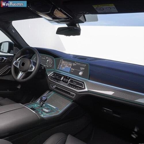 Car Interior Central Console Gear Dashboard Panel Navigation Screen Protective Film For BMW X6 G06 2020 2021 M50i M Competition