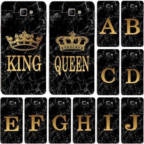 Phone case for Samsung Galaxy Xcover 4 Xcover4 G390F SM-G390F Marble Golden alphabet Letters background Soft TPU Print Cover