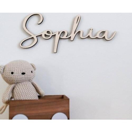 Customized Kids Name Wall Decor Wood Signs Hanging Wall wooden letters custom Name Letters home decoration gift Baby Name Sig