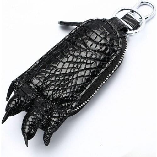 Crocodile Leather Men Women Key Holder Organizer Car Key Bag Wallet Housekeeper Multifunction Key Case Mini Card Bag