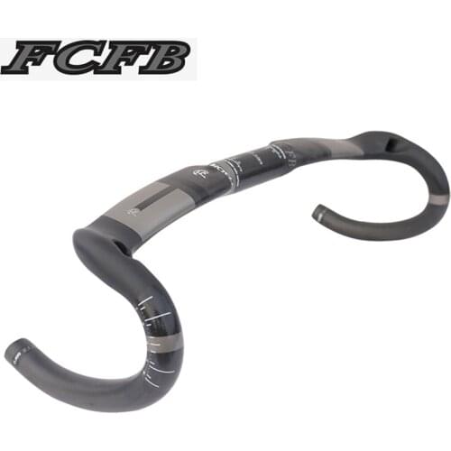FCFB Cycling Bicycle handlebar Carbon Handlebars Bike Handlebar Road Cycling Bike Bent Handlebars Bicycle Carbon Bars 40/42*44cm