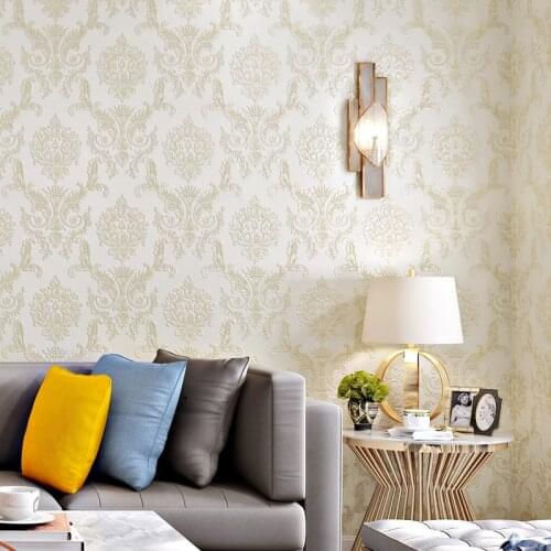 Classic Damask European Flower Wallpaper 3d Murals Luxury Living Room Bedroom Walls Peel and Stick Wall Papers Home Decor J096