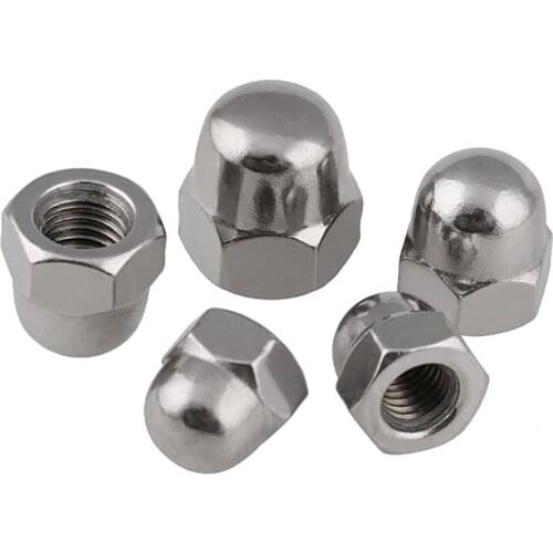 Acorn Cap Dome Nuts Fine Thread 304 A2 Stainless Hex Nut M8 M10 M12 M14 M16 M20