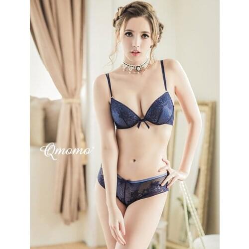 Intimates Sexy Bra And Set Lace Lingerie Cotton Embroidery Underwear Push Up Bra Set Push-up Bra Underwire Bra And Panty Set