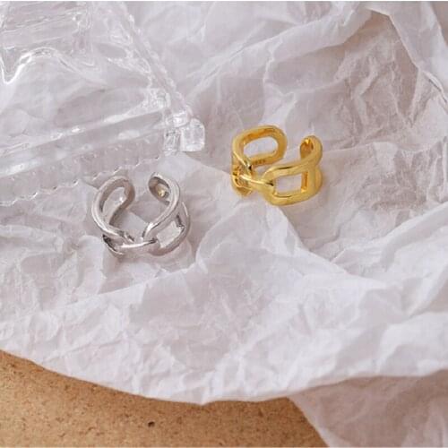 925 sterling silver Korean ring ins fashion European and American fashion personality simple cold wind net red ring