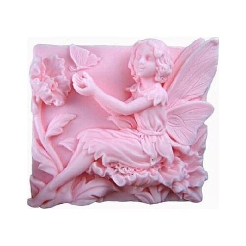 Luyou 2016 New Christmas Style Silicone Cake Decorating Mold Clay Soap Mould Sugarcraft Angel Decorative Soap Molds SM076