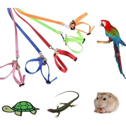 Small Animal Harness and Leash Set Rabbit Accessories Adjustable Hamster Walking Leash Rat Harness for Hamster Guinea Pig