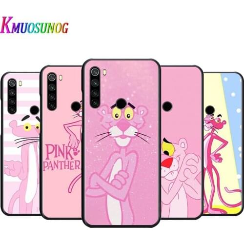 Cute Pink Leopard For Xiaomi Redmi Note 4 4X 5 5A 6 7 8 8T 9S/T 10 10S 5G Global version Por Max Black Silicone Soft Phone Case